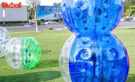play the zorb bubble ball outdoors